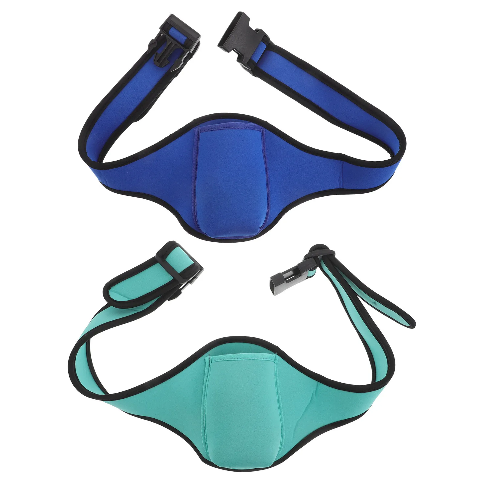 

2Pcs Neoprene Waist Belt Phone Holder for Running Yoga Fitness Waterproof Breathable Handsfree Pocket Storage Workout Belt