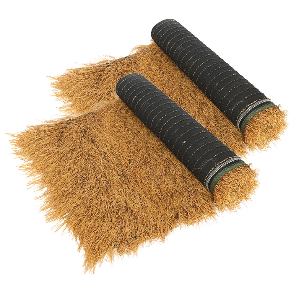 

2Pcs Grass Artificial Thatch Roofing for Outdoor Garden Patio Umbrella Covers : Simulated, Retardant, and Low-Maintenance 1x0.5m
