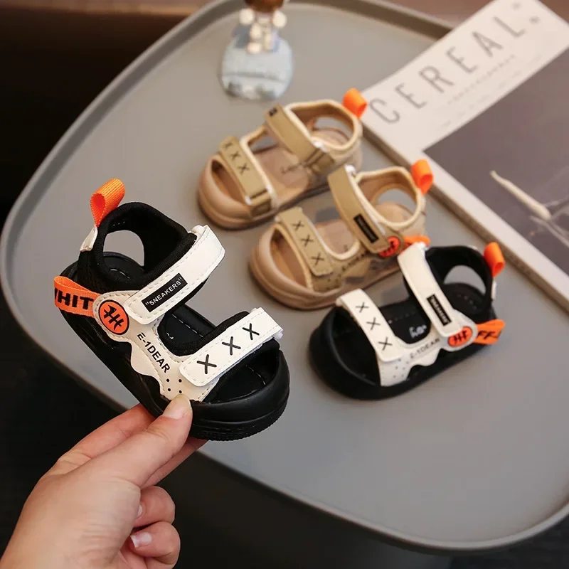 Baby Girls Sandals Summer New Walking Shoes Kids Soft Sole Beach Shoe 0-3 Years Old Kids Non Slip Casual Flat Shoes for Vacation