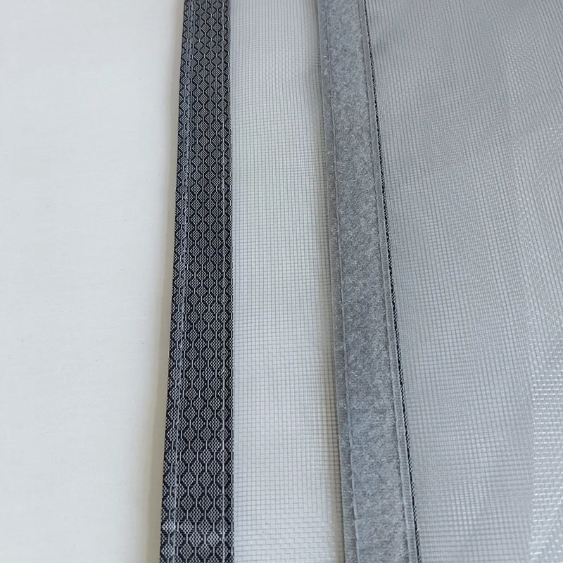 شبكة نافذة مغناطيسية رمادية مضادة للبعوض، شبكة نافذة مغناطيسية ذاتية اللصق، شبكة نافذة منزلية مثبتة ذاتيًا