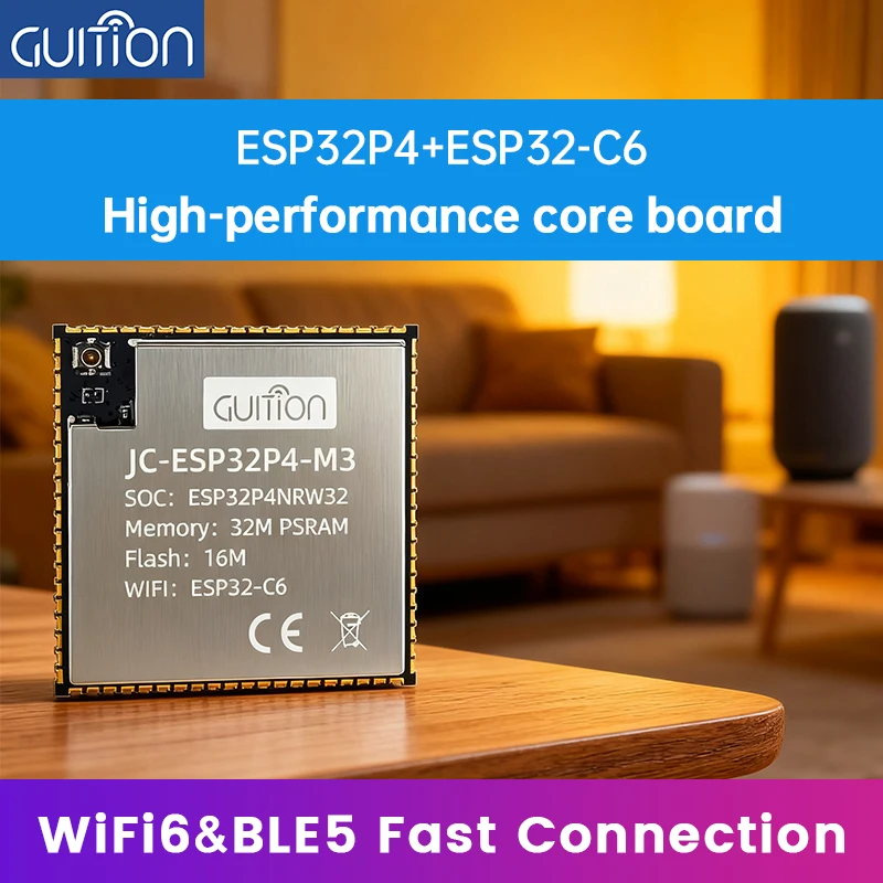 Scheda centrale ESP32-P4 ad alte prestazioni e scheda di sistema minima del modulo ESP32-C6 per IoT AI, visione artificiale, progetti HMI