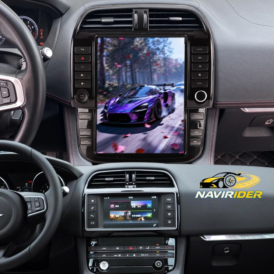 Android Vertical Screen Carplay Car Radio For Jaguar F-pace 2016-2019 Android Auto Stereo Multimedia Video Player GPS Head Unit