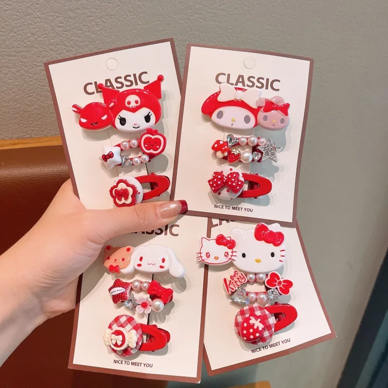 

Hello Kitty gripple Point заколка для волос Belgjos Animados Cherry Girl волосы Card susu dulce genial flequillo clip de pico de pato