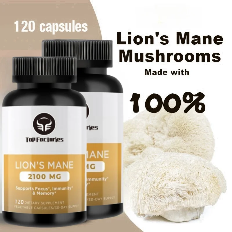 Top Factories Organic Brain Enhancement Puzzle Lion Mane Mushroom Capsules Containing Absorption Enhancers And Immune Support