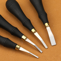 MIUSIE 1PC Silicone Handle Rough File Leather Tool DIY Leather Surface Edge Treatment Polished Rough Sun Grain ,3/5mm