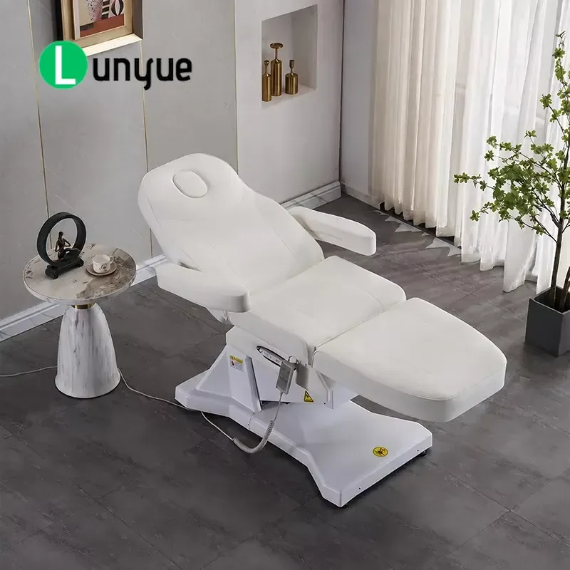 Premium Three Motor Electric Beauty Bed with Memory Foam and Heating Function for Beauty Salons and Medical Spas