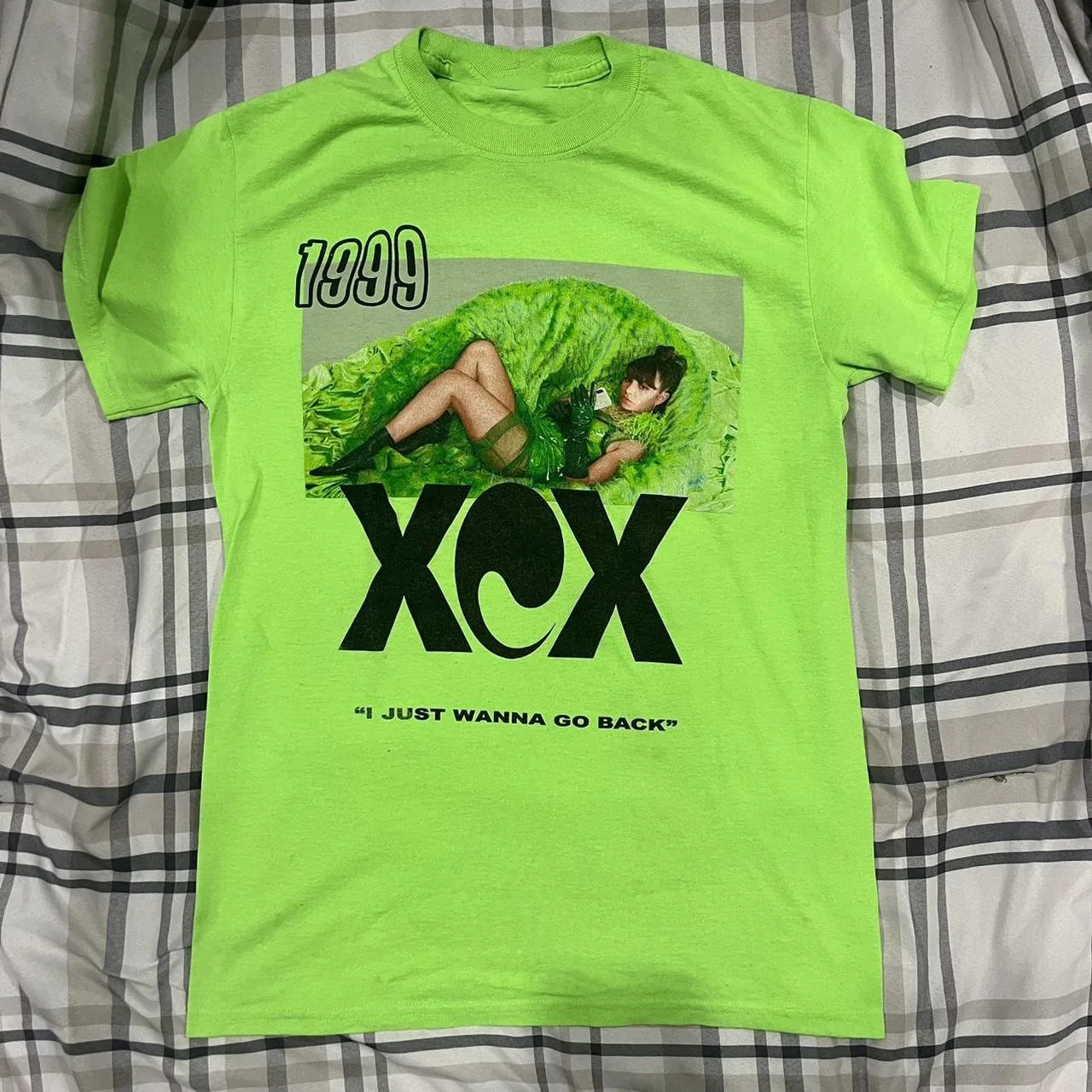 CHARLI XCX I Just Wanna Go Back Gift For Fan S to 5XL Green T-shirt GC1218