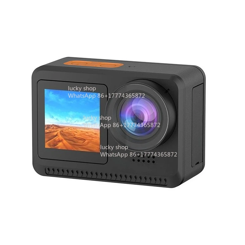 New 4K Sports Camera Bare Metal Waterproof Dual Screen Outdoor Shooting Cycling Recorder Sports Camera