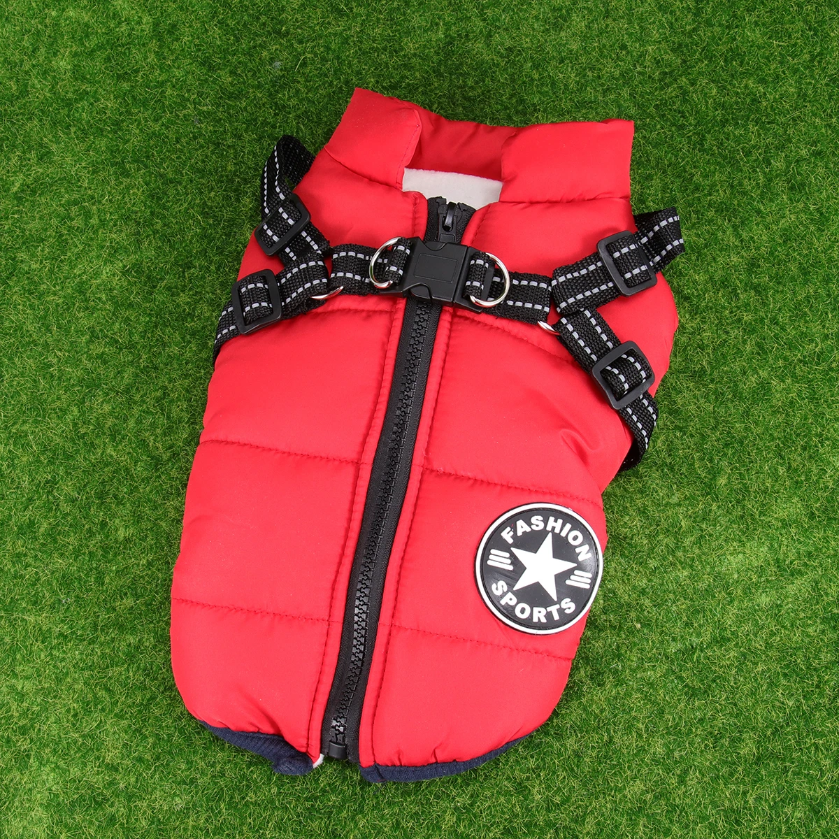 

Warm Pet Winter Vest For Dogs Durable Comfortable Puppy Cotton Jacket Red Small Medium Large Size Fashionable Outdoor Cozy Dog