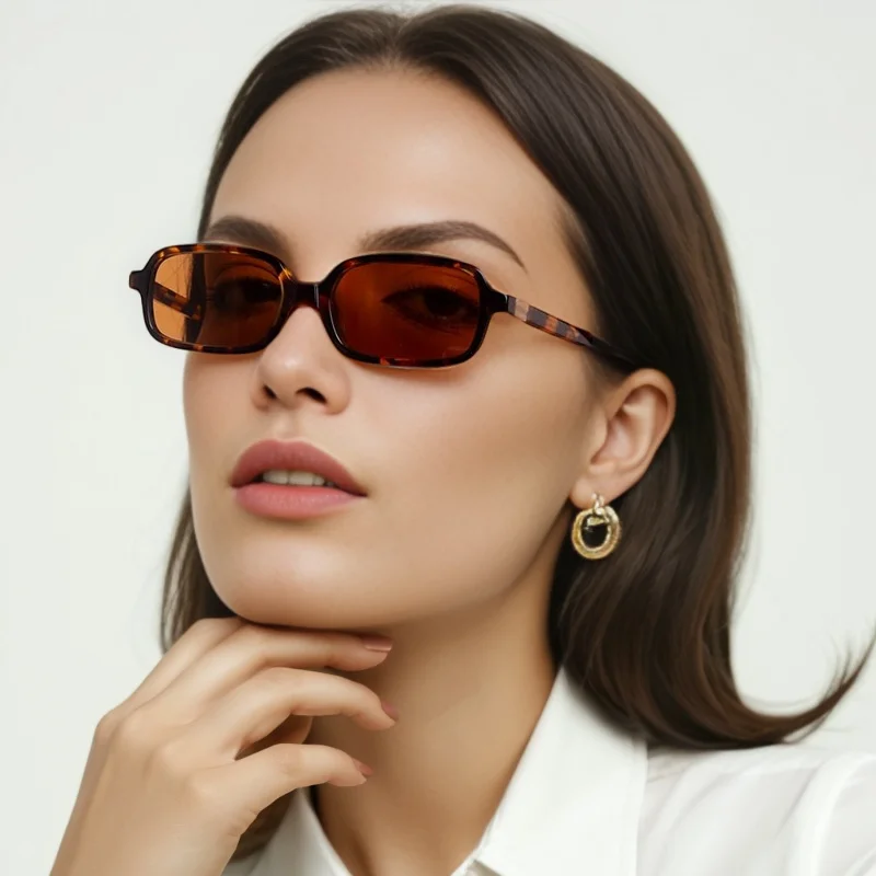Fashion Sunglasses Classic Retro Square Glasses Women Brand Vintage Travel Small Rectangle Sun Glasses Female Eyewear