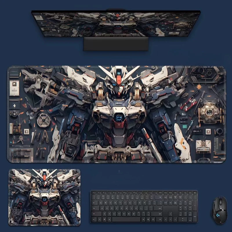 Hochwertiges Leder-Mauspad, übergroß, bis zu der Größe eines Computer-Tastaturpads, Anime-Spiel, rutschfestes Mauspad, Gaming-Tischmatte für Jungen.