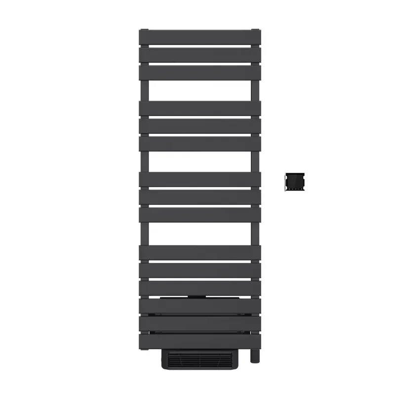 1200mm Electric Heated Towel Rack Aluminum Ladder Radiator with Blower for Bathroom Heating Dryer Wall Mounted Warmer Unit