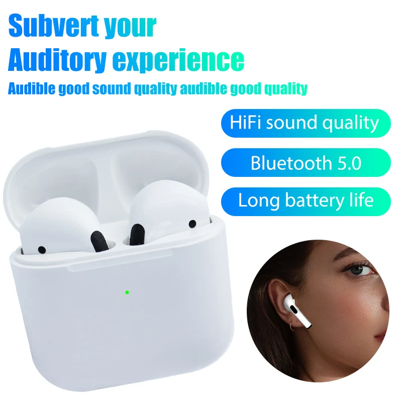 

Original Pro 4 MIni Earphone Wireless Bluetooth 5.3 Sports Headset HiFi Stereo HD Mic Call Earbuds Touch Control Pro4 Headphone