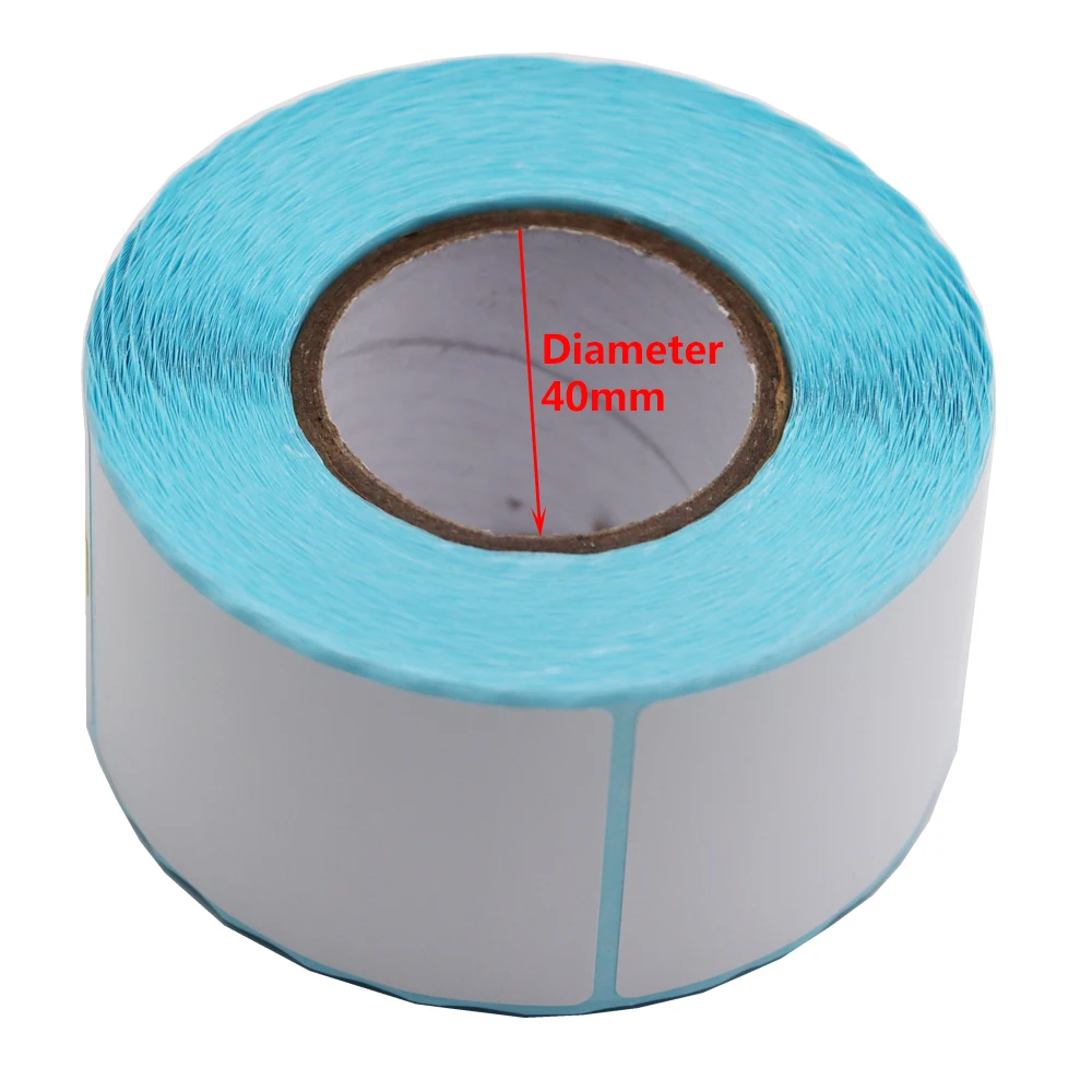 40x60mm 500Pcs/Roll Adhesive Thermal Label Sticker Supermarket Convenient Price Blank Label Direct Print Waterproof Paper