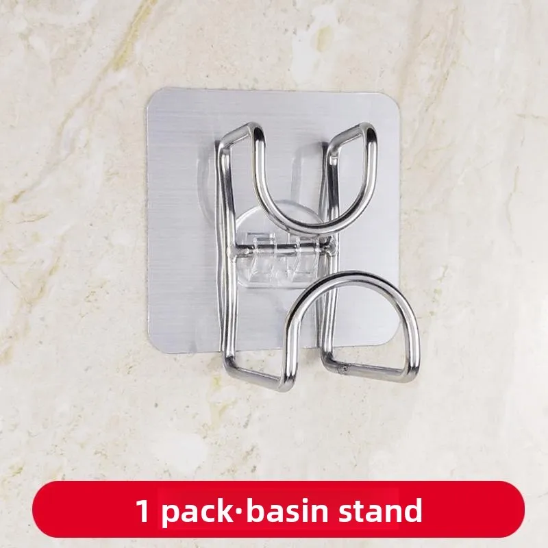 support-mural-adhesif-sans-percage-en-acier-inoxydable-pour-salle-de-bain-balcon-baignoire-lavabo-et-organisateur-d'etageres