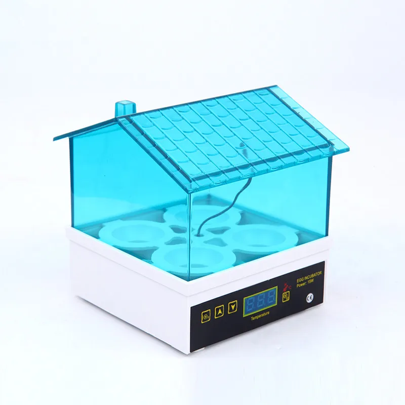 

4 Grids Small Brooder Digital Temperature Automatic Mini Hatchery Eggs Incubator Hatcher for Chicken Duck Birds Pigeon Hatcher