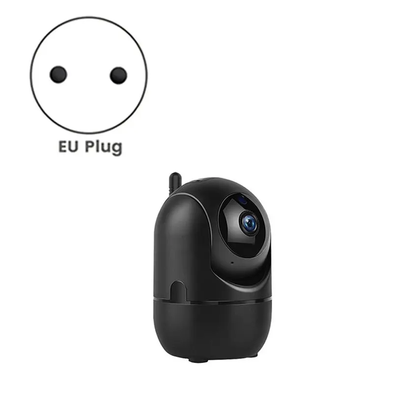 ABUO-2X 1080P Wireless Camera 355° Camera Mini Pet Video Surveillance Camera With Wifi Baby Monitor Smart Home Black US PLUG