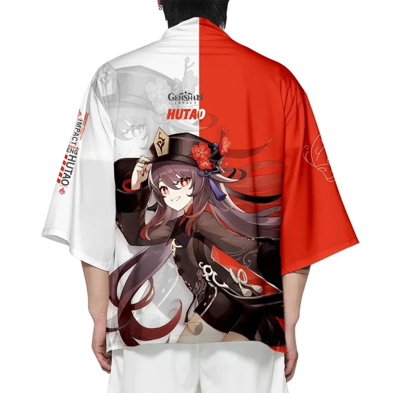 アニメ原神日本マントエーテルアルベドアンバー羽織漫画コスプレシャツコート女性男性夏服子供