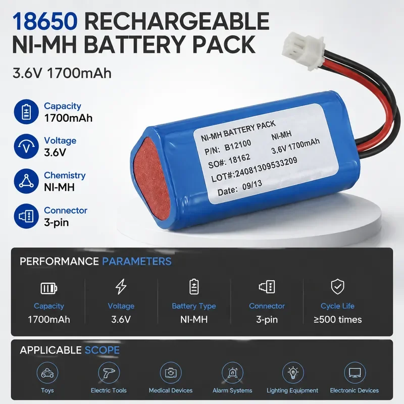 Battery B12100 4-000-036 for Pipet-Aid XL XP2 Factory Direct Sales