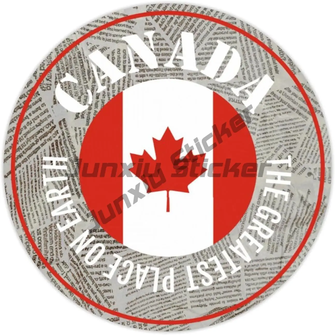 

Canada Coat of Arms Sticker Canadian Seal Flag Country Code CA Waterproof Decal High Quality Car Stickers JDM Cars Accessories