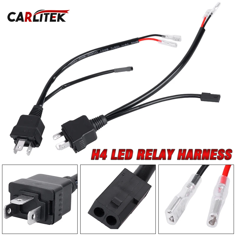 H4 9003 Soket Rölesi İçin LED Araç Lambaları ve Bi-LED Projeksiyon Lensi Adaptörü