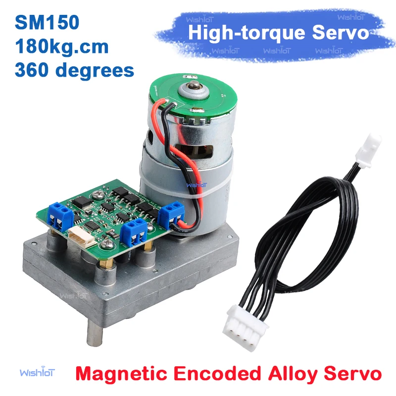 

SM150 180KG High Torque Digital Servo Magnetic Encoder 8.4V-12V 485 Protocol 360 Degree for Industrial Robot Smart Robotics