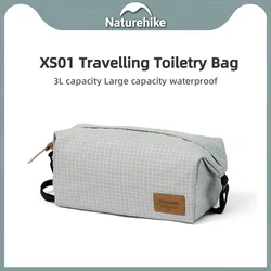 Naturehike 3L Large Capacity Square Wash Bag Outdoor Ultra Light Portable Camping Travel Swim Waterproof Sundries Cosmetic Bag