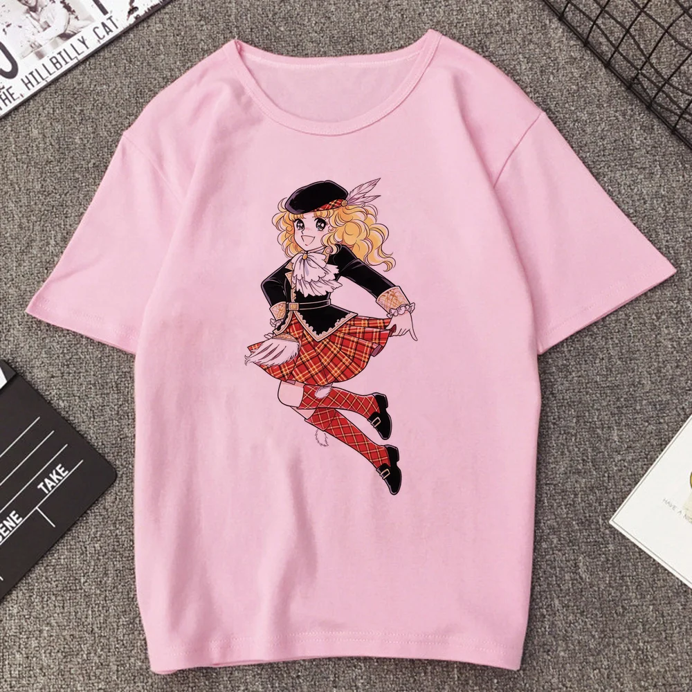Candy Candy tshirt girl anime funny vintage japan baddie top tees summer cute goth gyaru aesthetic