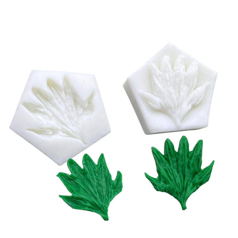 2pcs/set Mini Cornflower Petal Veiner Silicone Mold Sugarcraft Cupcake Baking Mold Fondant Cake Decorating Tools