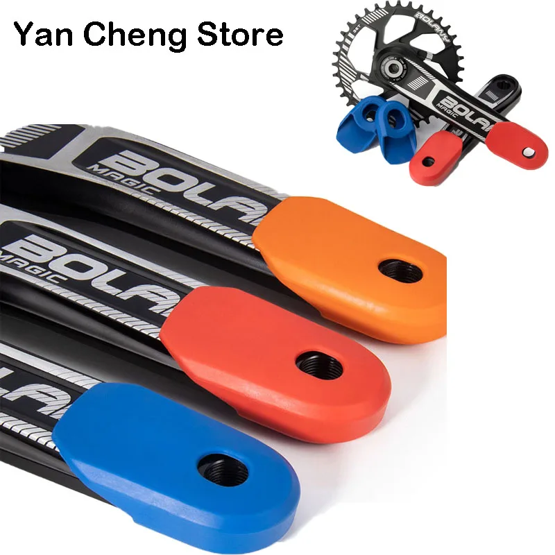 

Защитный чехол для велосипедного шатуна Mtb, силиконовый велосипедный шатун, усиленная защита, велосипедные колпачки для езды на велосипеде, детали, аксессуары