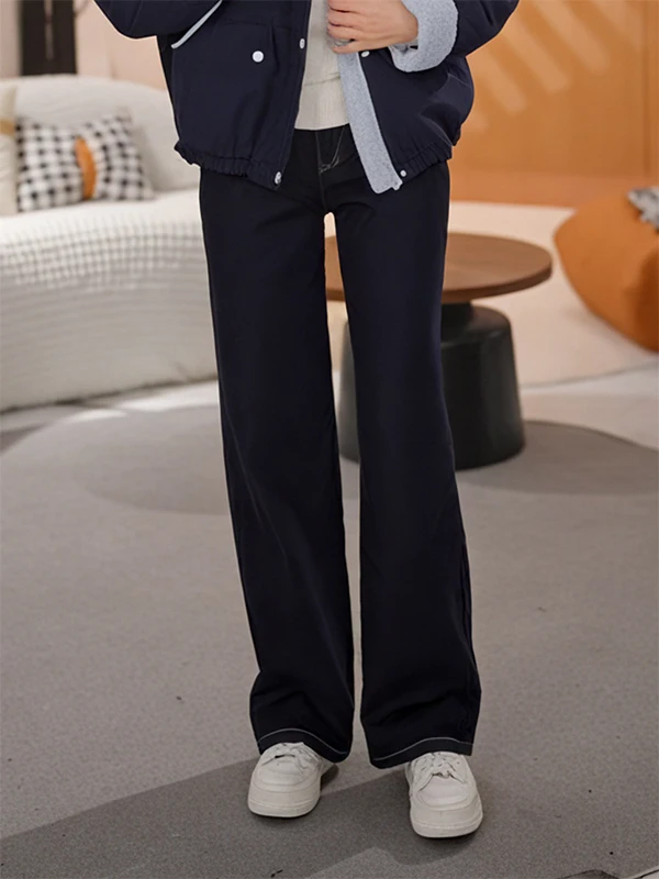 

Женские джинсы с высокой талией и прямыми штанинами, ретро-стиль, утягивающие, повседневные брюки из хлопка и лиоцелла для осени и зимы