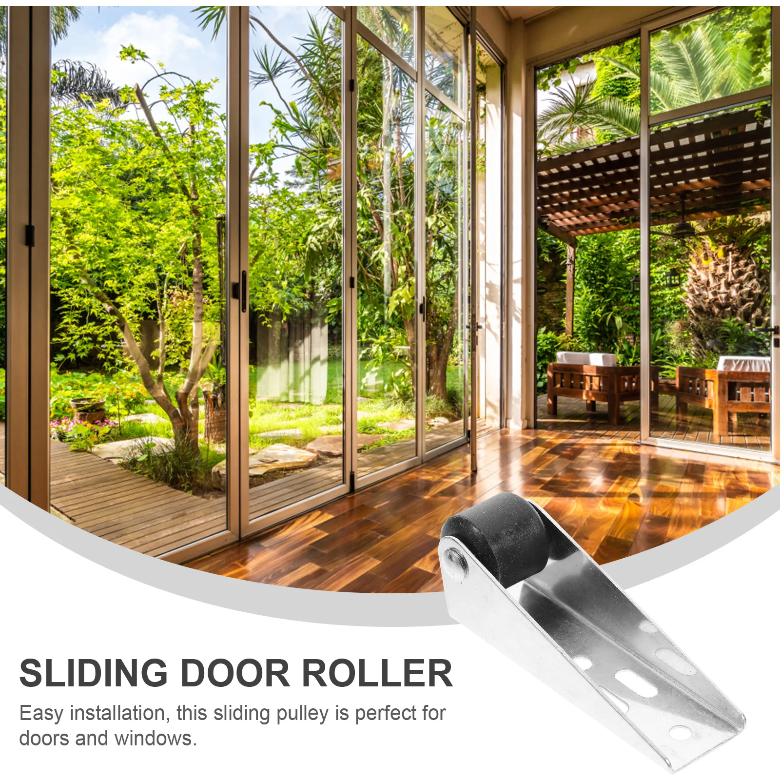 2 Pcs Hardware Mobile Door Load-bearing Wheels Barn Fashion Storage Rack Coat Hanger