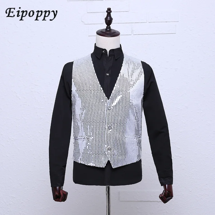 سترة رقص مطرزة بلون MC ، زي أداء ، زي المغني