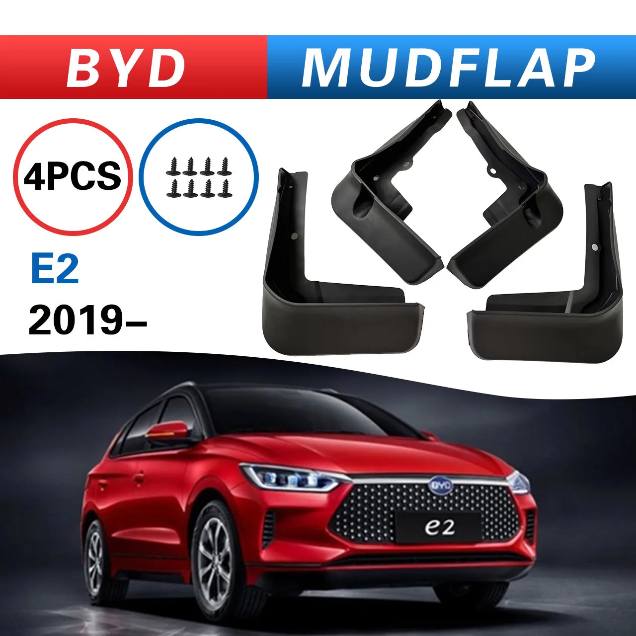 

For BYD E2 mudguard 2019 automotive tire modification parts,Splash proof mudguard, front and rear wheel fender