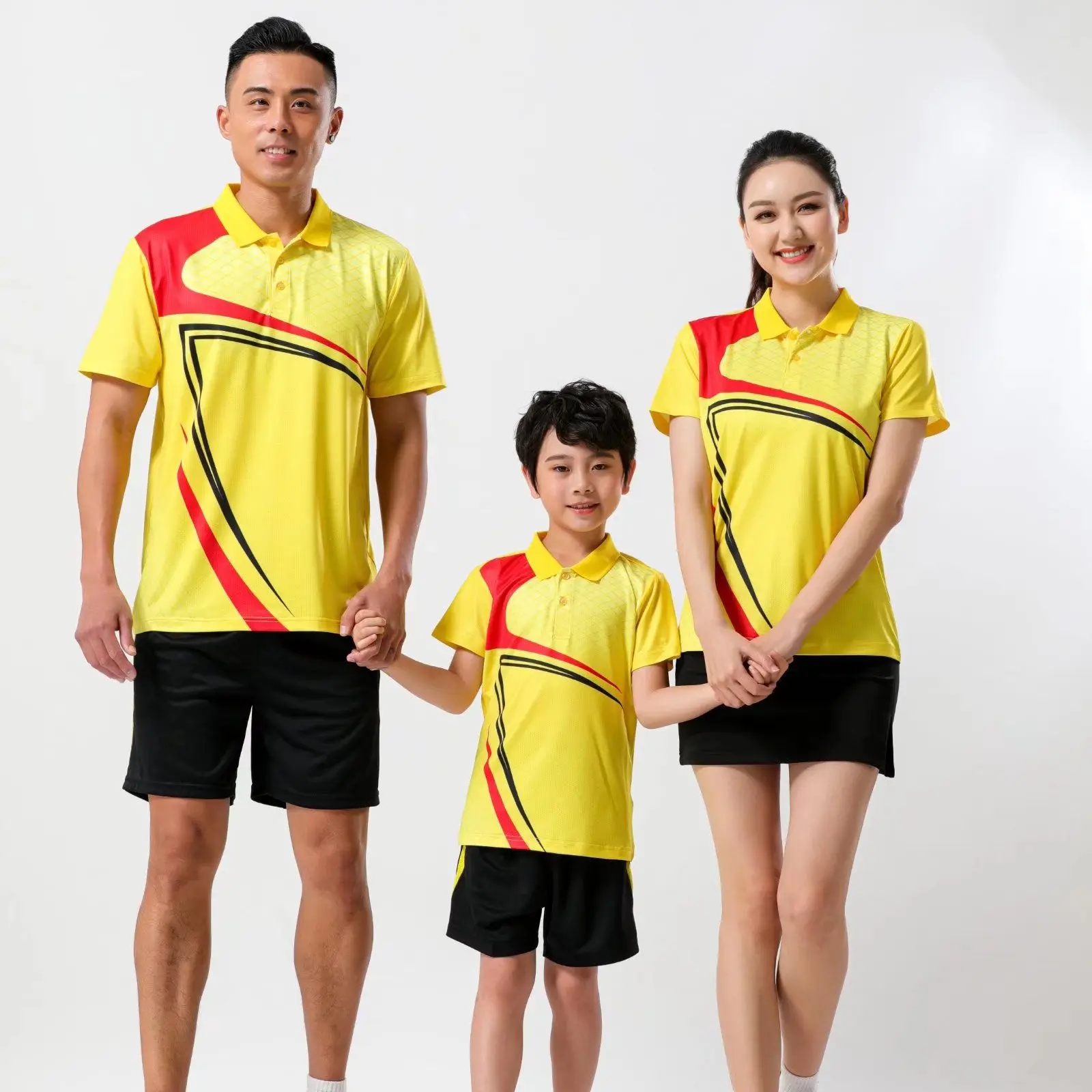 Badminton clothing top breathable children's table tennis clothing training clothing sports T-shirt printing