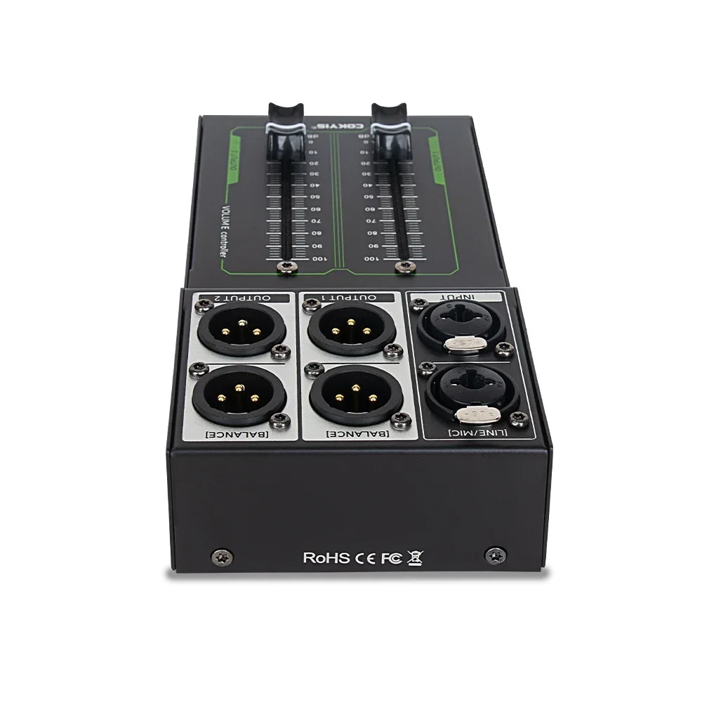 Durability Metal Music Volumes Controller for Microphones Speakers Long Last Performances Plugs and Play without Power .