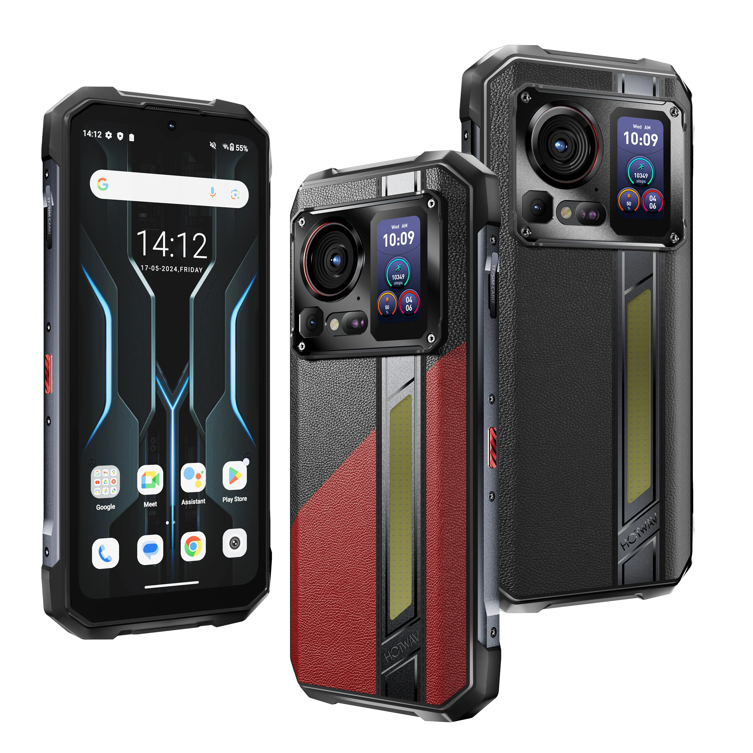 HOTWAV Hyper 7 Pro 5G Outdoor-Smartphone 200MP 6,6'' FHD+ 120Hz Mobiltelefon 16GB 256GB 10800mAh 33W Smartphone Android 14 Handy