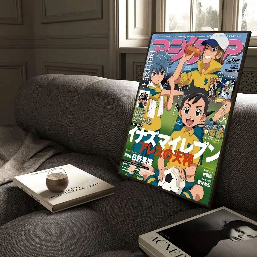 Inazuma Eleven أنيمي الكلاسيكية أنيمي ملصق مقاوم للماء ورقة ملصق مقهى بار غرفة جدار ديكور