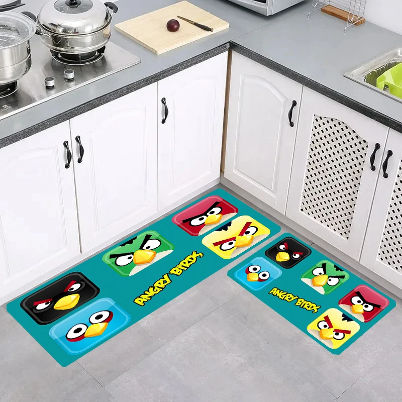 

Home A-Angry Cute Birds Floor Mat Rugs Doormat Entrance Door Living Room Kitchen Rug Carpets Balcony Foot Carpet Mats Bathroom