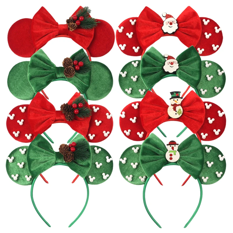 New Christmas Disney Mouse Ears Headwear For Kids Festival Sequin 5\
