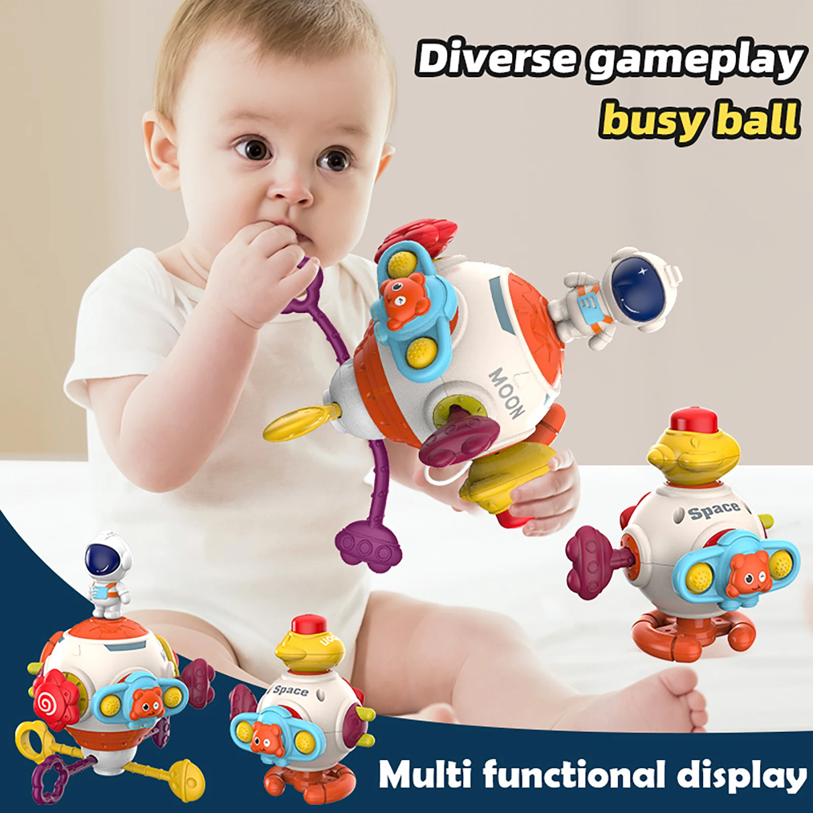 Brinquedo Educacional Montessori 8 em 1, Cubo de Atividades para Treinamento de Habilidades Manuais, Desenvolvimento de Habilidades Motoras, Presente para Crianças