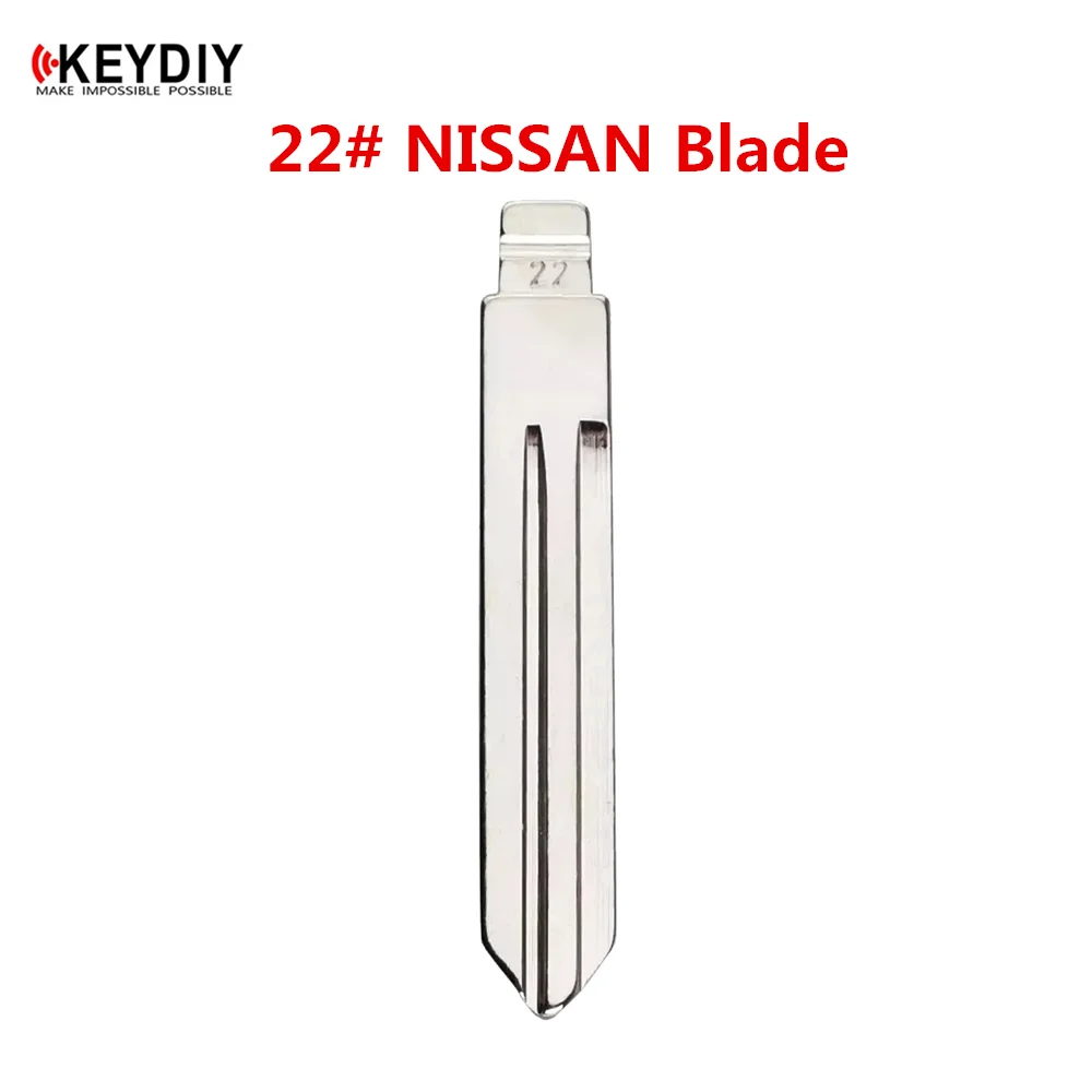 15PCS/lot KEYDIY 22# NSN14 For NISSAN Uncut Metal Key Blade for KD VVDI JMD Remotes