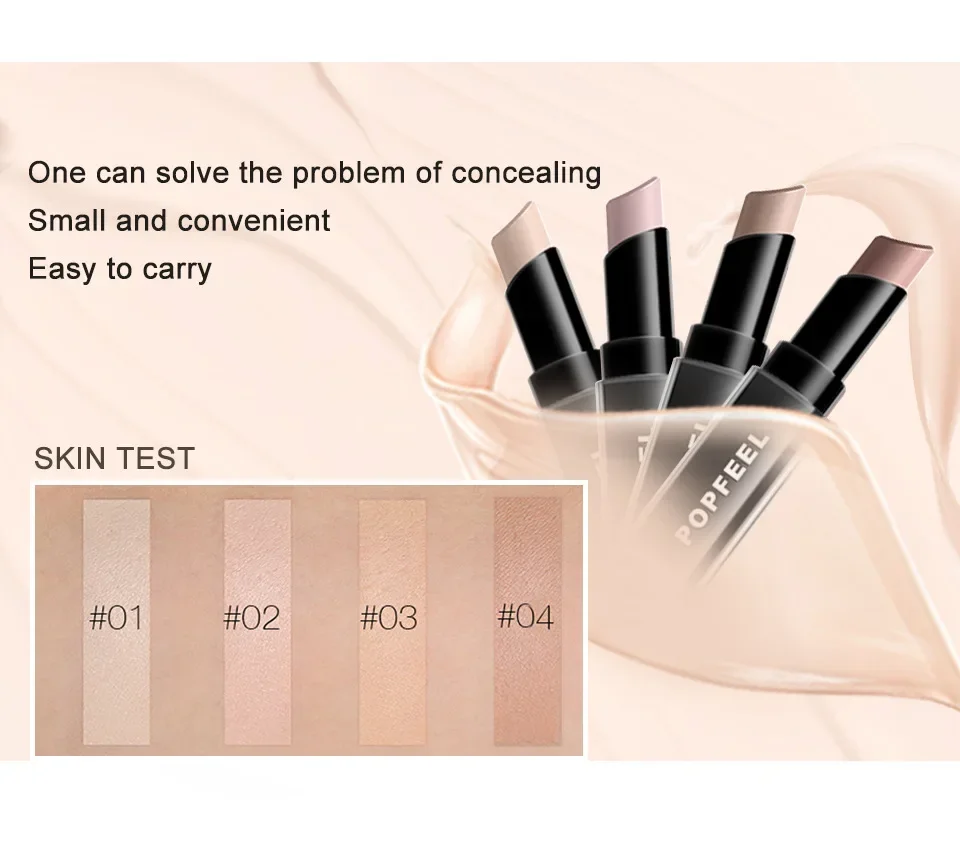 Best-Selling Popfeel Studio Fix 24Hour Smooth Wear Concealer Stick Make Up Full Buildable Coverage Natural Finish Eye Concealer