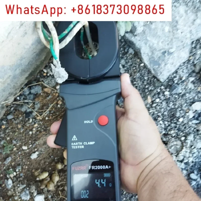 FR2000A + 0,01-200Ω probador de resistencia de tierra estándar bucle Detector sin contacto mantenimiento de energía gasolinera fábrica