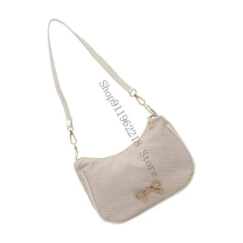 

Contemporary Shoulder Bag For Women Spacious PU Leather Underarm Bag Comfortable Strap Design Office Travel Daily Use 066F