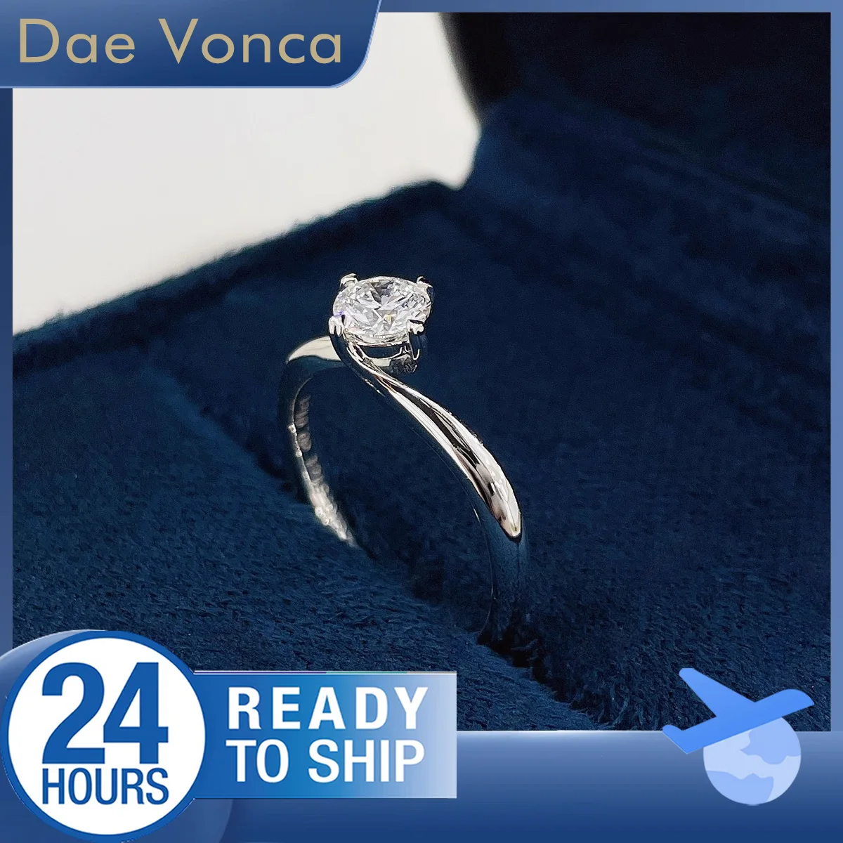 

Кольцо из белого золота 18 карат с выращенным в лаборатории бриллиантом, круглой огранки, в четыре крапана, общим весом 0,52 карата, с витым ободком, обручальное кольцо с лабораторным бриллиантом для женщин