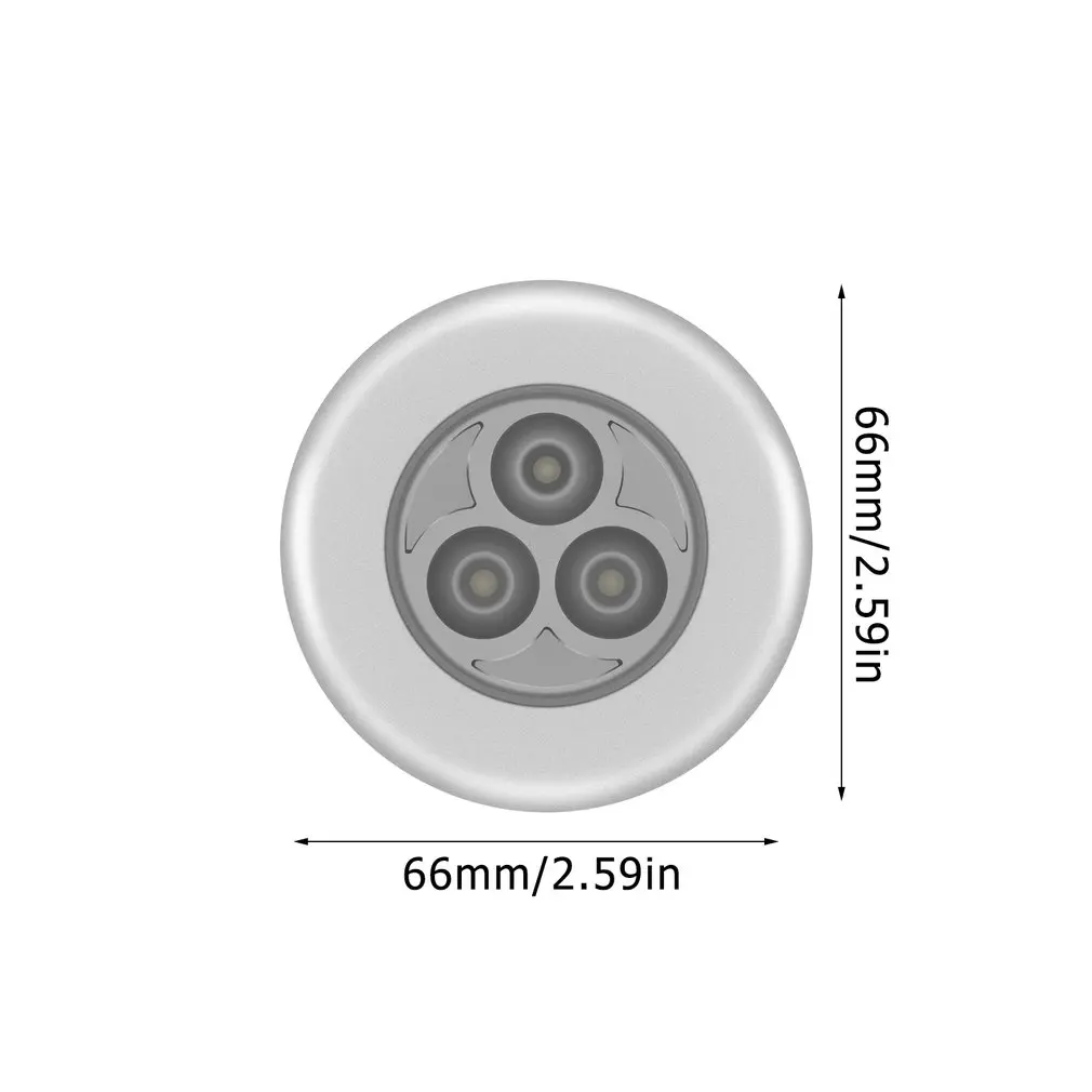 LED Mini Touch Control Night Lamp, Roupeiro, Quarto, Escadas, Cozinha, Sob O Armário, Luz Do Armário
