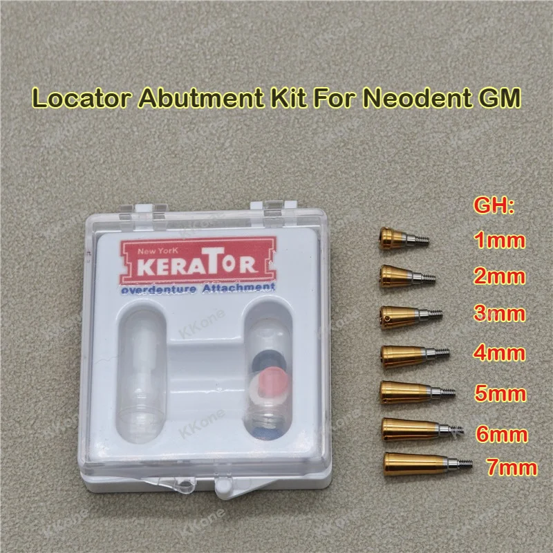 2Sets Locator Abutment Kit For Neodent GM Food Grade Titanium Dental Implant Lab Accessories