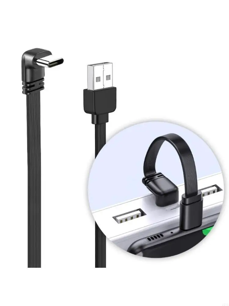 90 Degree Quick 65W Fast Charging USB C to USB Cable Wire USB Data Charging Cable
