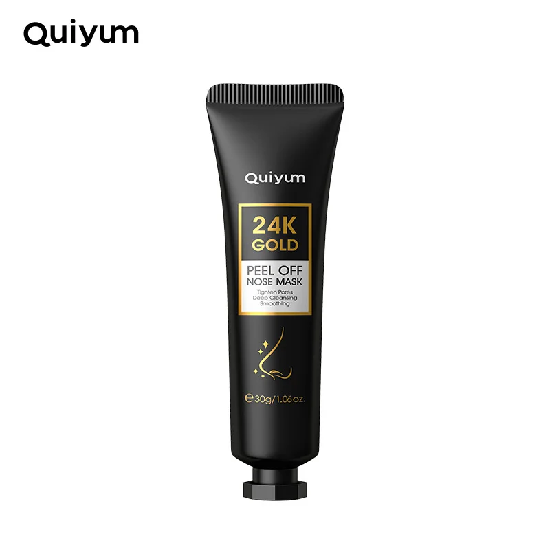

QUIYUM 30g 24K Gold Peeling Face Mask Moisturizing Deep Cleaning Facial Nose Mask Hydration Tear Off Mask Skin Care Products